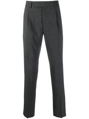 PT TORINO slim-cut virgin-wool trousers - Grey