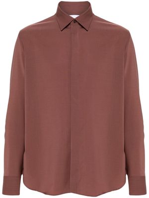PT Torino spread-collar wool shirt - Pink