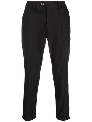 PT Torino straight-leg cotton-stretch trousers - Black