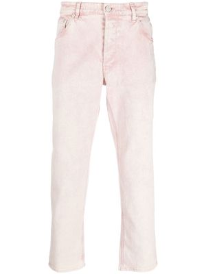 PT Torino straight-leg cropped jeans - Pink