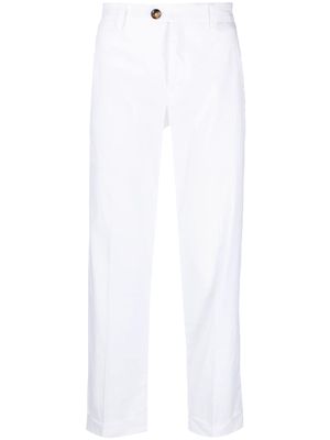 PT Torino straight-leg linen trousers - White