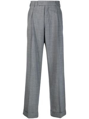 PT Torino straight-leg mélange wool trousers - Grey