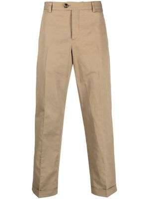 PT Torino straight-leg utility trousers - Brown