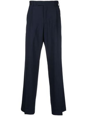 PT Torino straight-leg wool tailored trousers - Blue