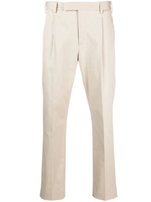 PT Torino stretch-cotton tailored trousers - Neutrals
