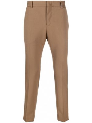 PT Torino stretch-wool tapered trousers - Brown