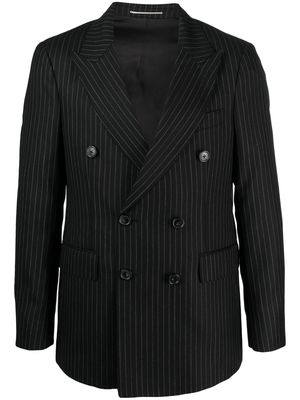 PT Torino striped double-breasted blazer - Black
