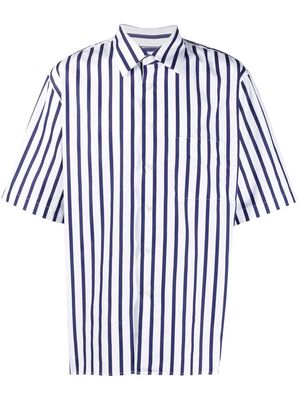 PT TORINO striped short-sleeve shirt - Blue