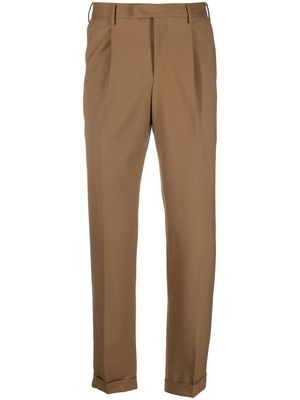 PT TORINO tapered-leg tailored trousers - Neutrals
