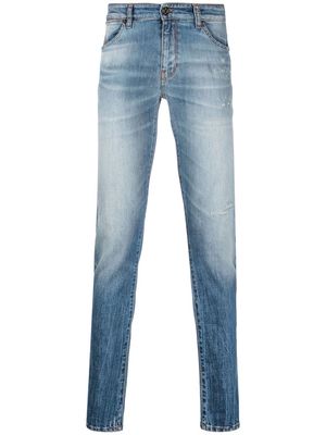 PT TORINO washed slim-cut jeans - Blue