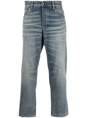 PT Torino whiskering-effect straight-leg jeans - Blue