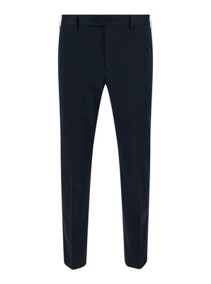 PT01 Blu Slim Fit Trousers In Cotton Blend Man