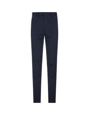 PT01 Blue Stretch Cotton Classic Trousers