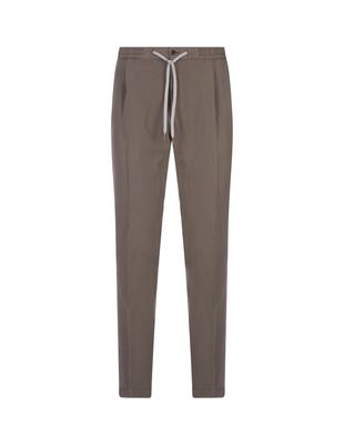 PT01 Mud Linen Blend Soft Fit Trousers