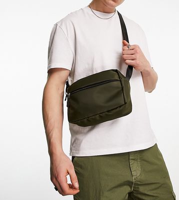 Public Desire Egon nylon crossbody bag in khaki-Green