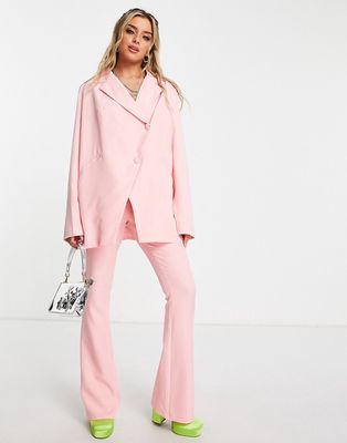 Public Desire oversized blazer in pink - part of a set