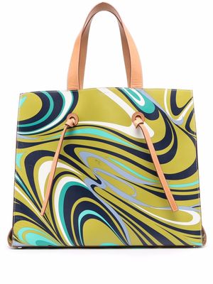 PUCCI abstract pattern-print tote bag - Green