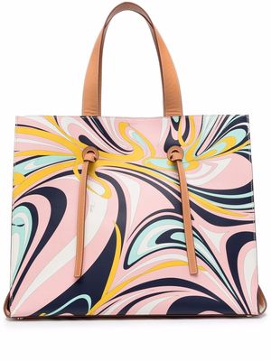 PUCCI abstract pattern-print tote bag - Pink