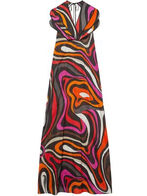 PUCCI abstract-print cotton dress - Multicolour