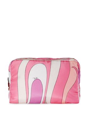 PUCCI abstract-print makeup bag - Pink