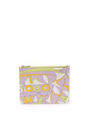 PUCCI abstract-print pouch - Purple