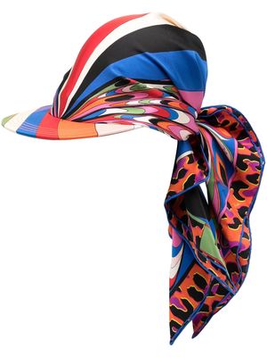 PUCCI abstract-print scarf cap - Multicolour