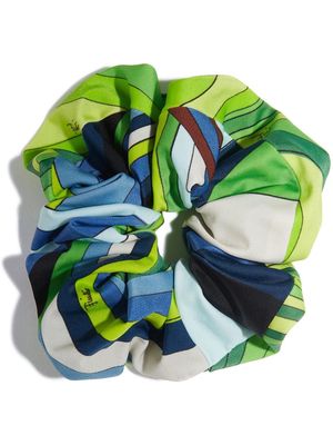 PUCCI abstract-print scrunchie - Green
