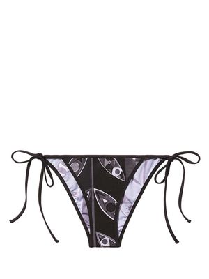 PUCCI abstract print tied bikini bottom - Black