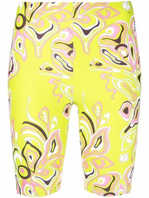 PUCCI Africana abstract-print cycling shorts - Green