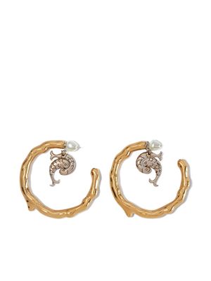 PUCCI Aquarius polished hoop earrings - Gold