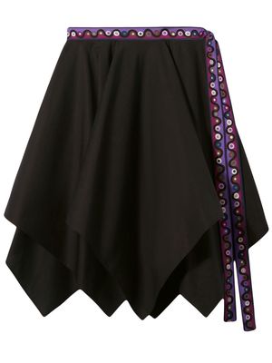 PUCCI asymmetric draped skirt - Black