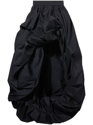 PUCCI asymmetric taffeta full skirt - Black