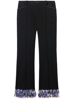 PUCCI bead-detail cropped trousers - Black