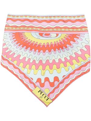 PUCCI Bersaglio-print silk scarf - Pink