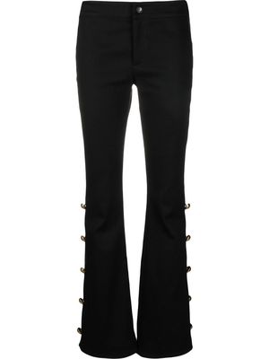 PUCCI button-embellished flared trousers - Black