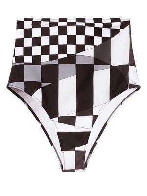 PUCCI check-print bikini bottoms - Black