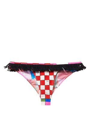 PUCCI check-print bikini bottoms - Multicolour