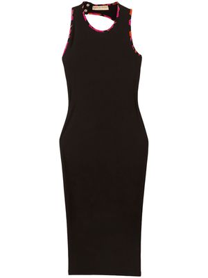 PUCCI contrast-trim sleeveless dress - Black