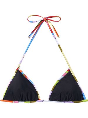 PUCCI contrast-trim triangle bikini - Black