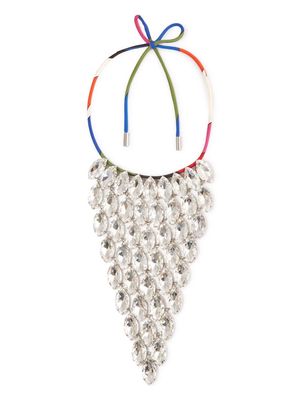 PUCCI crystal-embellished necklace - Silver