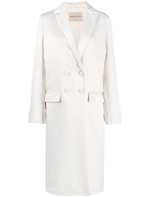 PUCCI double-breasted mid-length coat - White