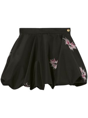 PUCCI embroidered A-Line skirt - Black