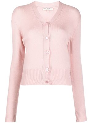 PUCCI embroidered-logo cardigan - 559-DUSTY PINK