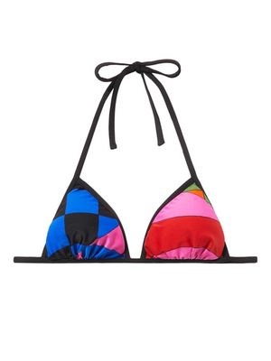 PUCCI geometric print bikini top - Multicolour