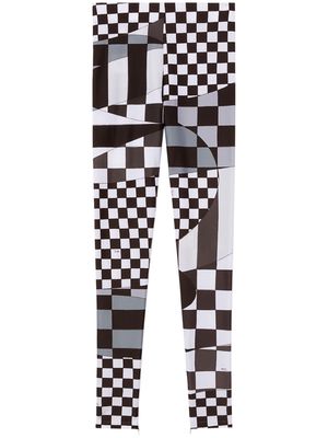 PUCCI Giardino-print bodycon-design leggings - Black