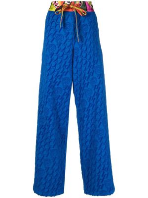 PUCCI Girandole-print track pants - Blue