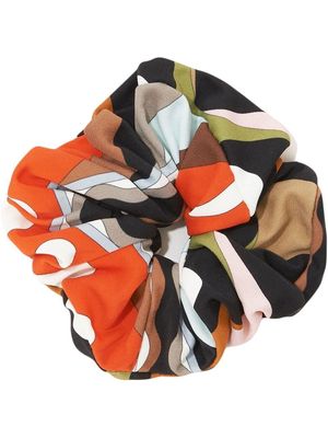 PUCCI graphic-print hair scrunchie - Orange