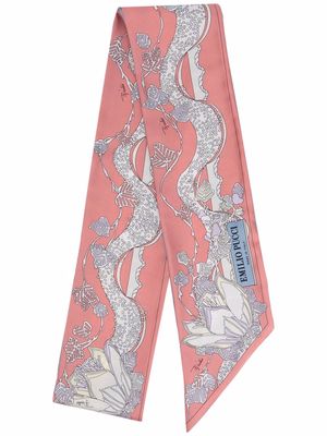 PUCCI graphic-print silk scarf - Pink