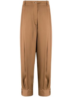 PUCCI high-waisted cropped trousers - Brown