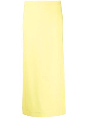 PUCCI high-waisted slit-detail skirt - Yellow